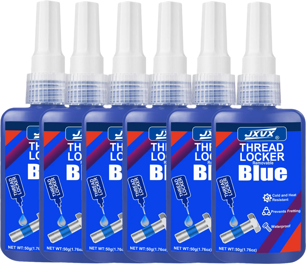 JXVX 50ML243 Blue Thread Locking Agent Medium Strength Anaerobic Adhesive, Suitable for Locking and Sealing Metal Bolts and Nu.