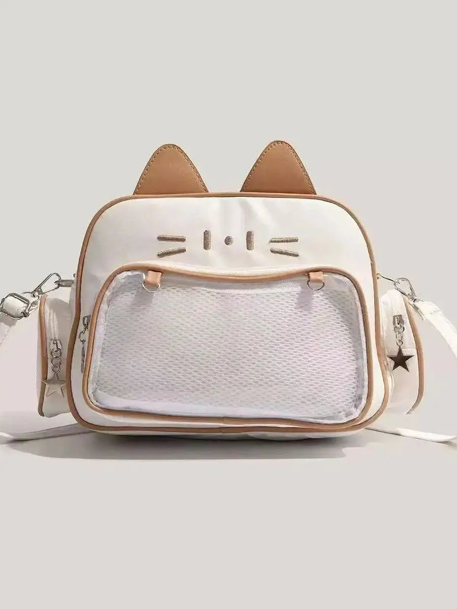 Y2K Millennium Spice Girl large-capacity cat pain bag, five-color versatile 2025 new bar grain versatile single shoulder diagona