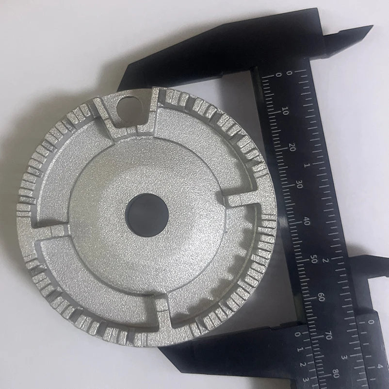 High temperature resistant AL base without caps heat resist aluminum parts seat burner for 55/75/100/130/135mm cap