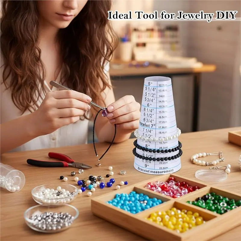ABUN-Bracelet Mandrel 2 Pcs And Bracelets Sizer Measuring Tool Wrist Size Measurement For Jewelry Necklace