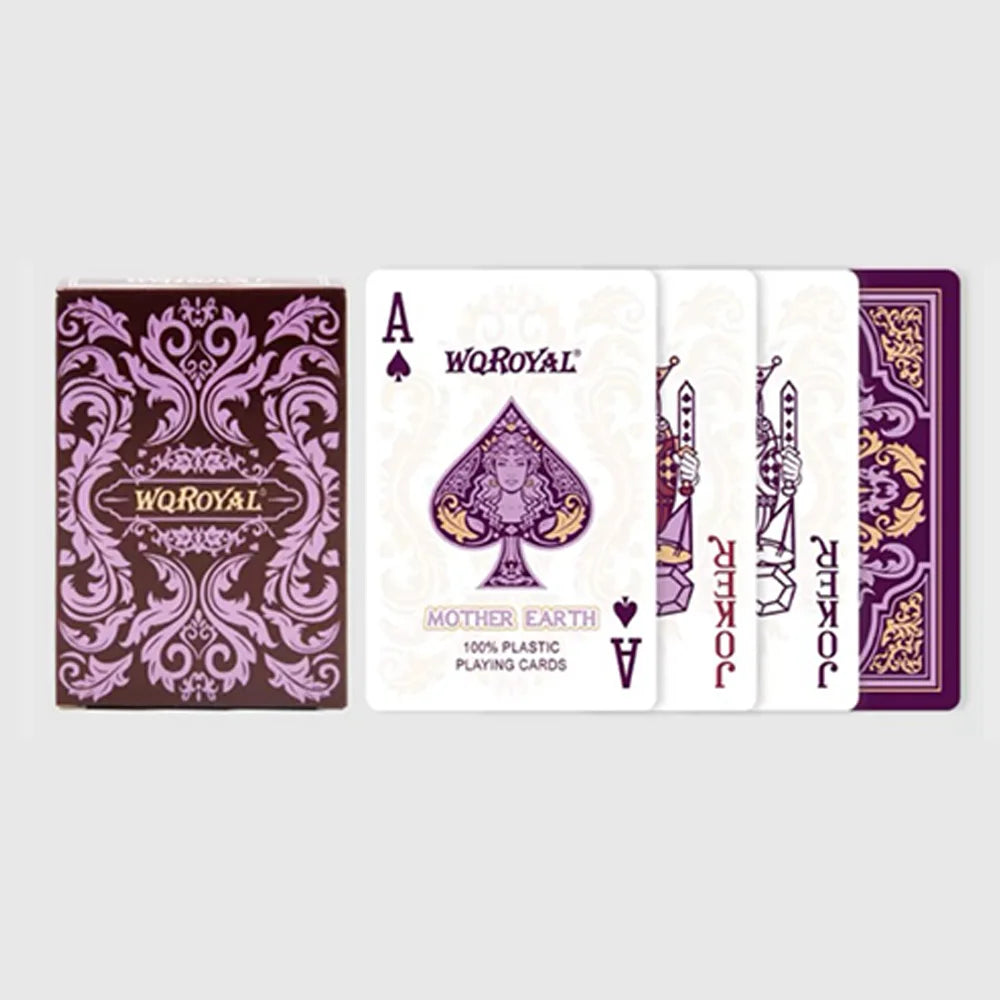 55 Playing Cards Waterproof PVC Frosted Magic Boxed Plastic Playing Cards Set Poker Cards Classic Magic Tools Tabletop Games
