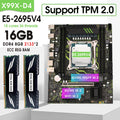 X99 XD4 TPM2.0 PIN C612 Chip Motherboard Set Kit With LGA2011-3 Xeon E5 2695 V4 CPU DDR4 and 16GB (2*8GB) 2133MHZ Memory Set