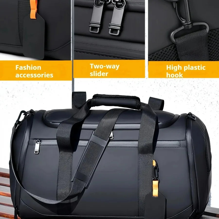 Large Capacity Travel Bag, Portable Overnight Duffel Bag Unisex Sport Fitness Bag, Perfect For Fitness, Sports and  Adventures