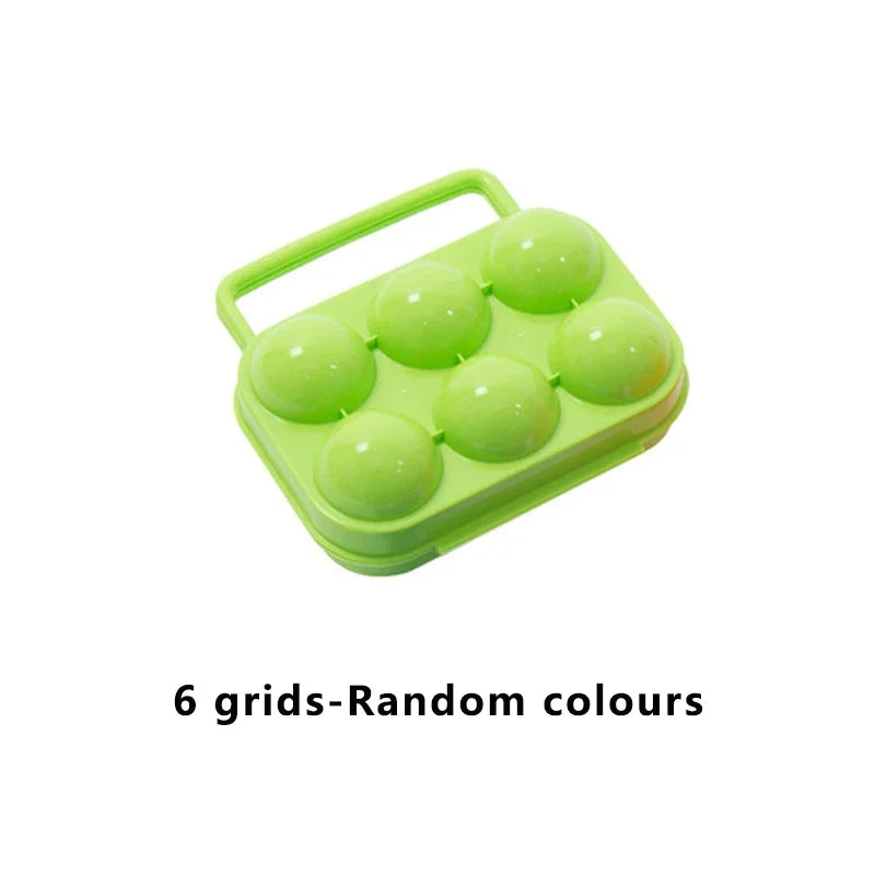 2/4/6/12 Grid Egg Storage Box Portable Egg Holder Container for Outdoor Camping Picnic Eggs Box Case Kitchen Organizer Case