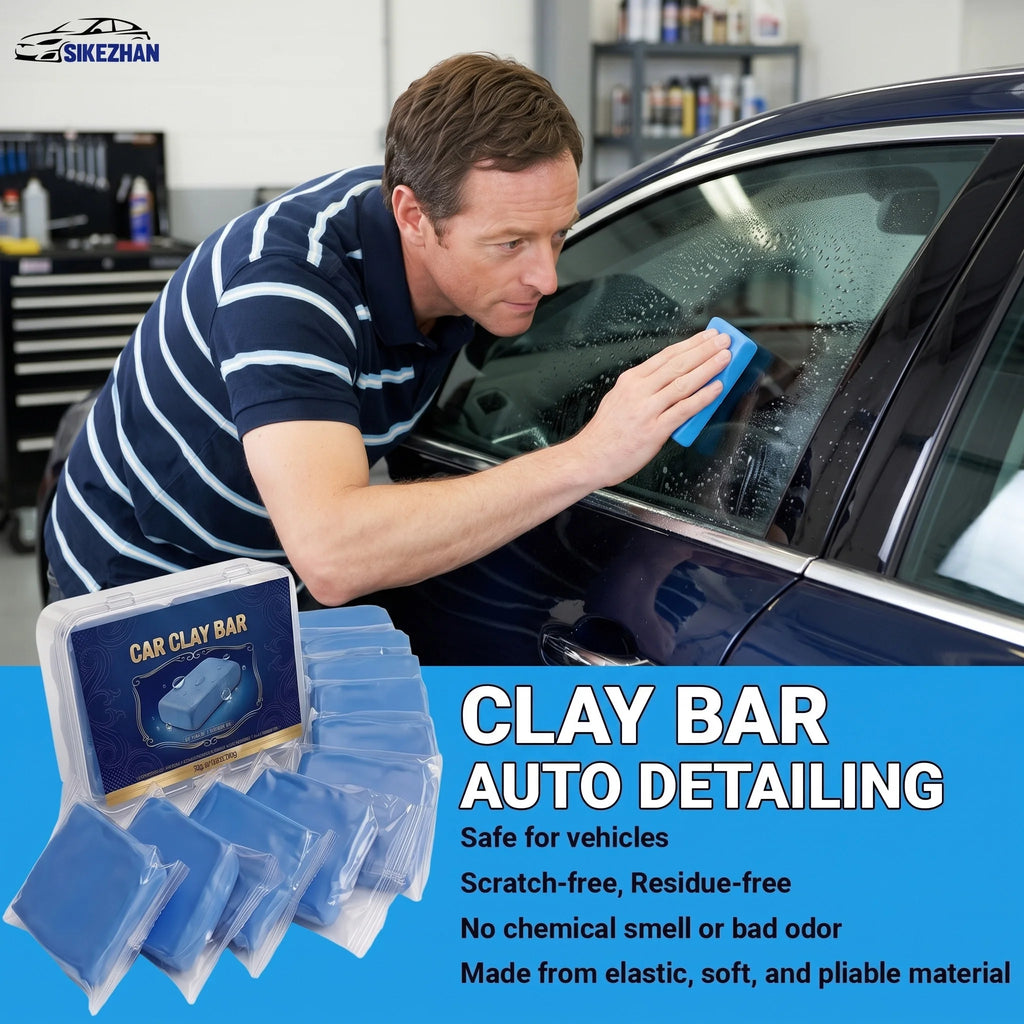 Professional Car Clay Bar for Detailing, Deep Cleaning Auto Paint & Glass, Reusable & Eco-Friendly, Portable Case, Easy Kit