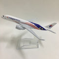 JASON TUTU 16cm Malaysia Airlines Airbus A350 Model Airplane Diecast Metal 1/400 Scale Plane