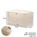 Compression Storage Bag Comforter Blanket Duvet Clothes Zipper Space Saver Home Large Dustproof Reusable Travel Closet Organizer