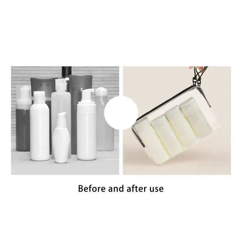Cosmetics Split Bottle Travel Set Nordic PE Hose Bottle Wash and Makeup Bag Portable and Aircraft Split Bottle Travel Set