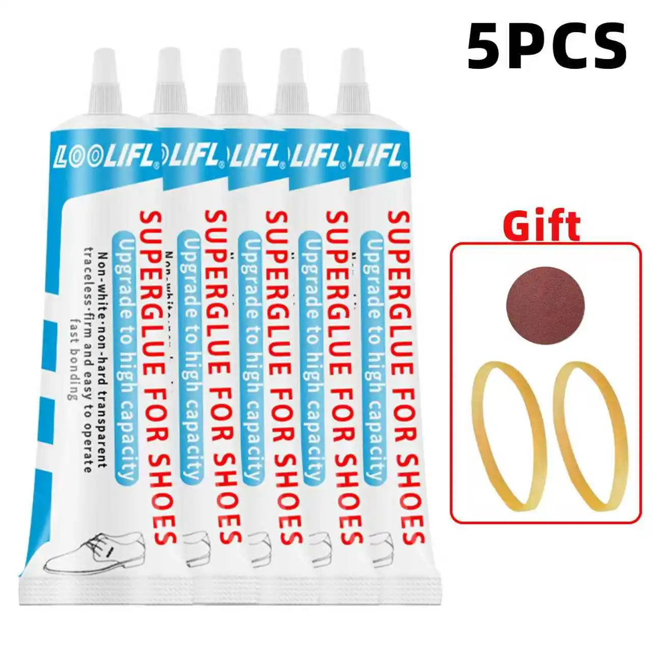 Loolifl Super Strong Shoe Glue DIY Repair Glue Is Used to Repair Cracks in Sneakers, Boots, and Leather, Waterproof Professional Repair Tool, with Flexibility