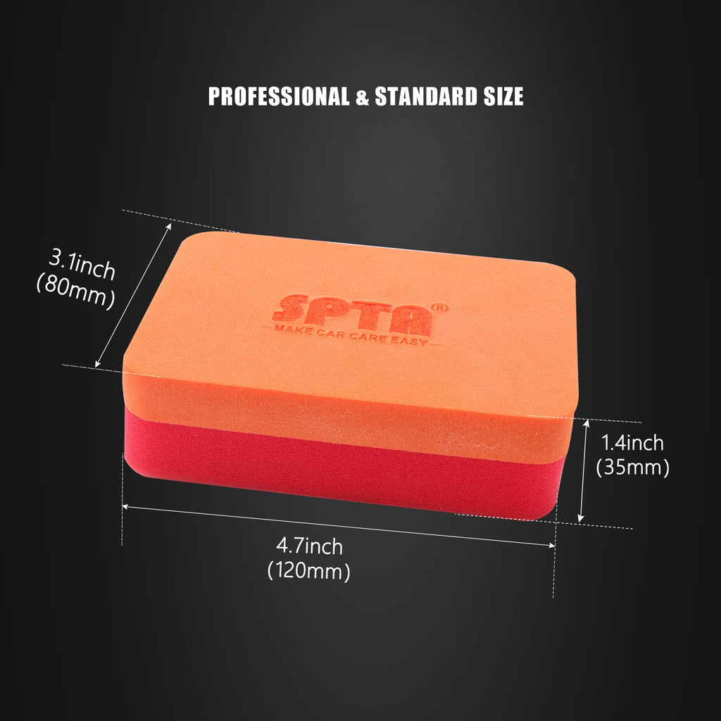 SPTA 1Pc Hand Polishing Sponge Foam Pads Car Coating Pad Car Cleaning Sponge Applicator Pads For Car Paint Waxing