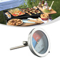 1x BBQ Grill Thermometer Stainless Steel Smokehouse/ Grill Thermometer Outdoor Camping Picnic BBQ Cooking Tools