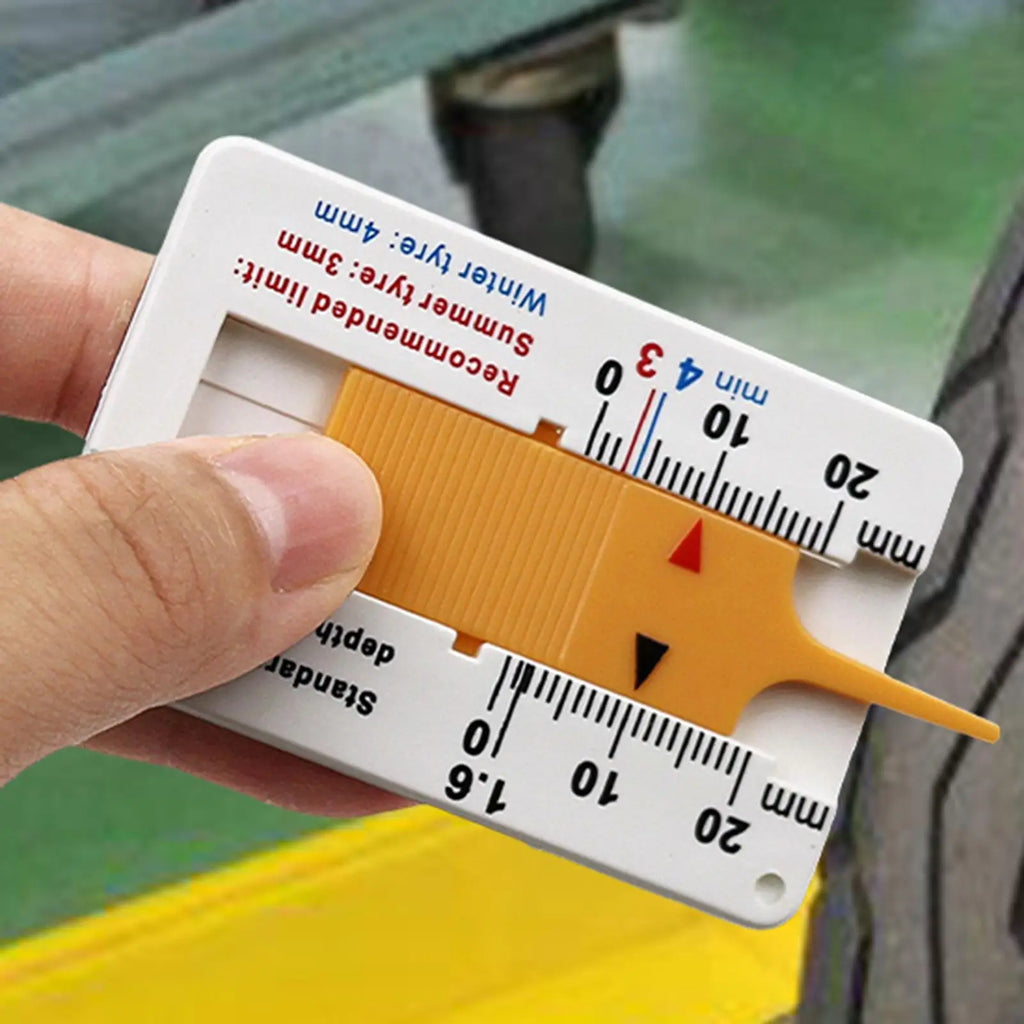 Car Wheel Tire Depth Gauge Tire Tread Depth Measuring Tool 0-20 Mm Tyre Tread Checker Portable Tire Depth Accurate Measurement