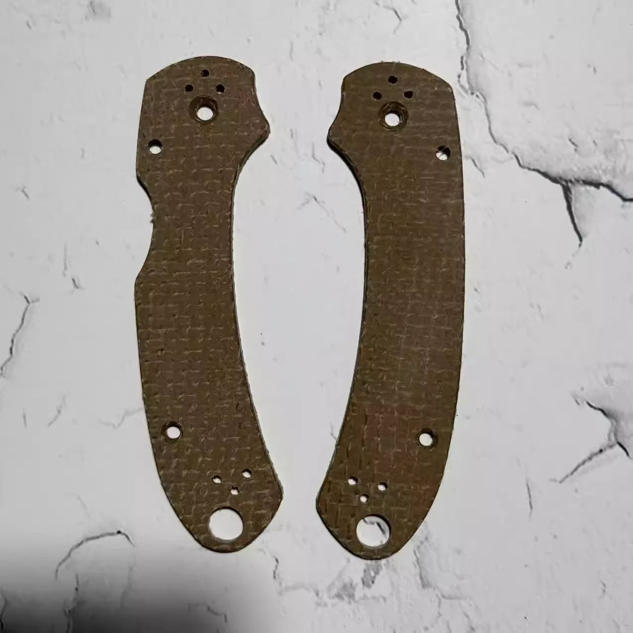 1 Pair Custom Made Micarta Grip Knife Handle Scales for Spyderco C223 Para3