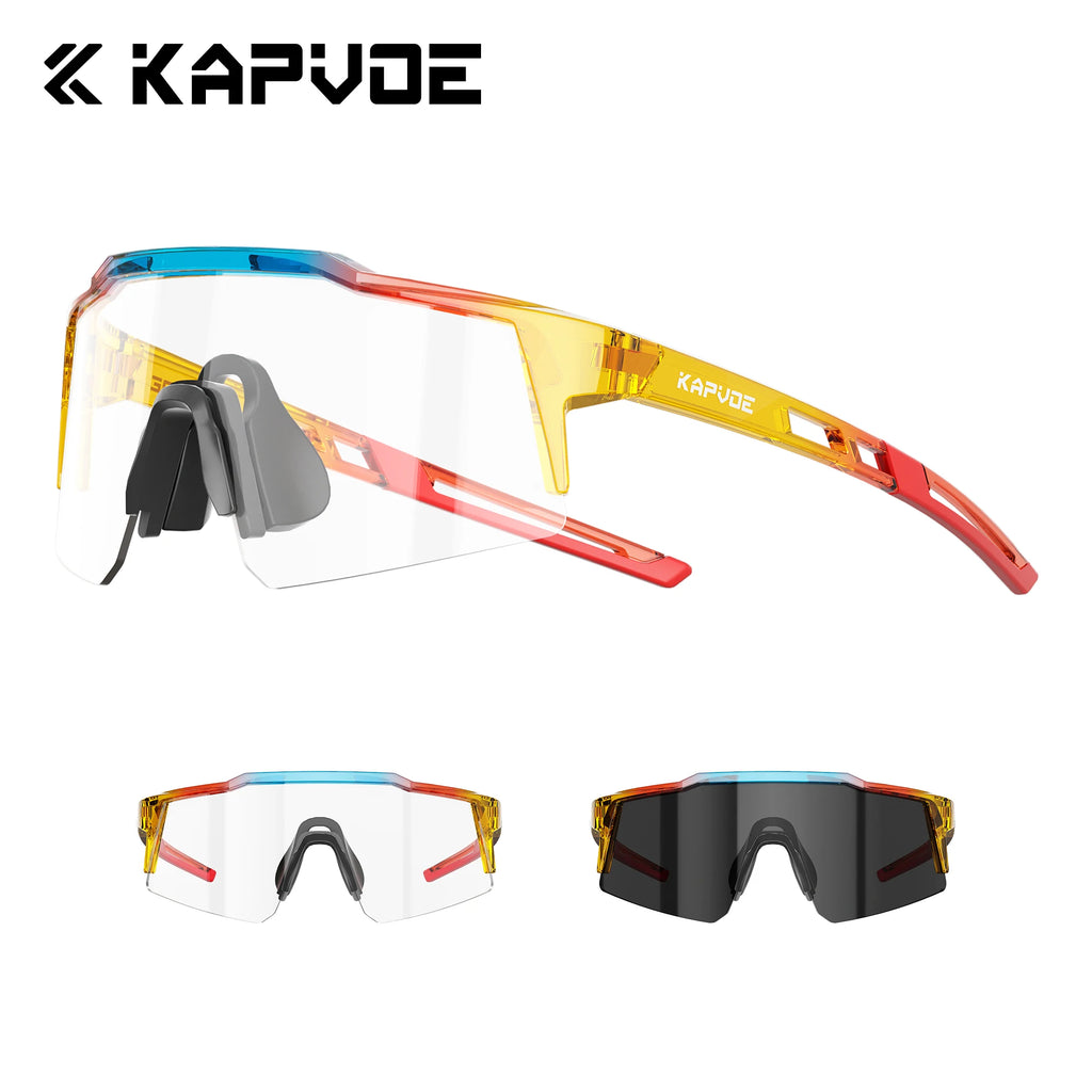 Kapvoe Kids Hiking Eyewear Cycling Sunglasses Aged 8-15 Baseball Running Children Glasses UV400 Sports Riding Bicycle Glasses