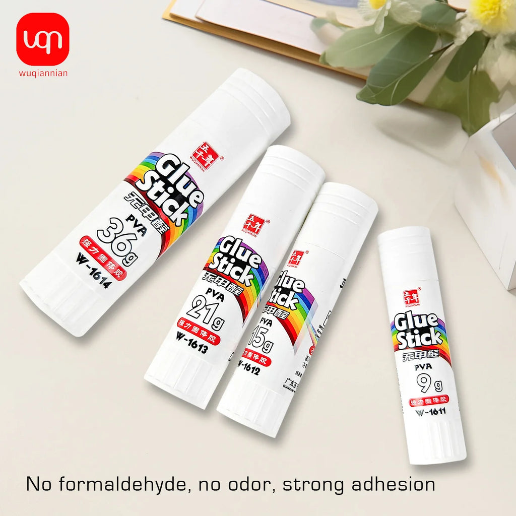 WQN-10PCS White Solid Glue Sticks, Large Capacity for Office,Children’s Craft Classes, School Glue Sticks,Student Supplies 9-36g