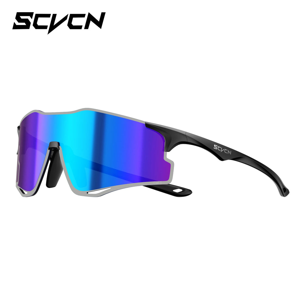 SCVCN Outdoor Photochromic Running Sunglasses Men Women Marathon Ultralight Glasses Sports Cycling Bicycle UV400 Hiking Eyewear