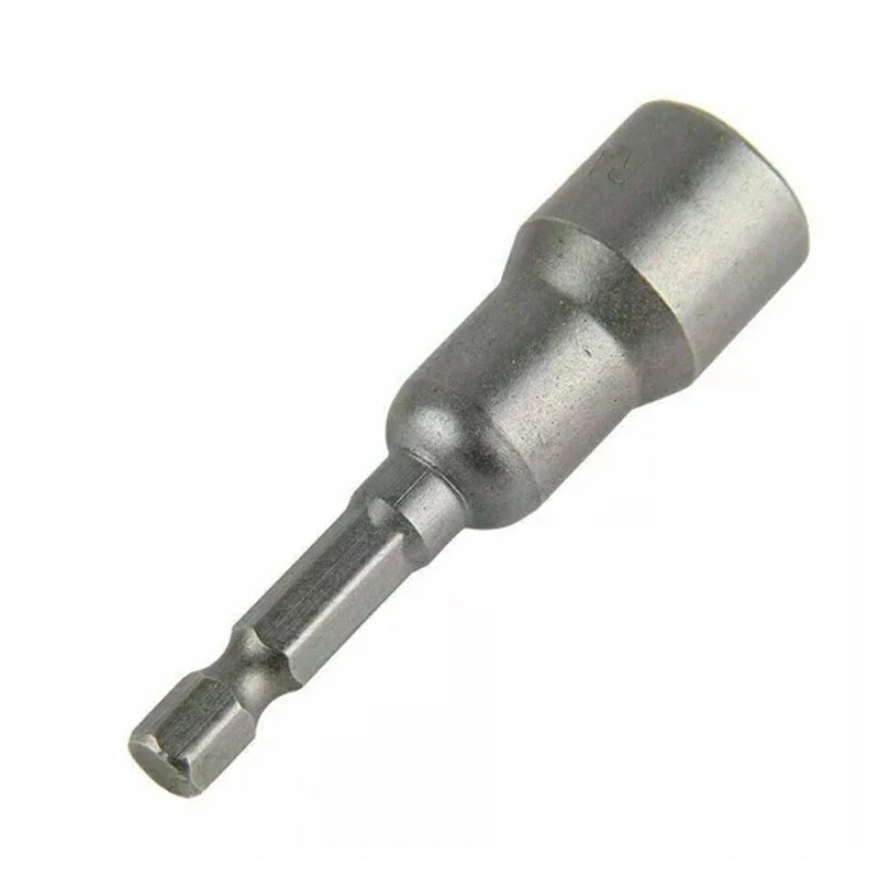 Hongtu 1Pcs Magnetic Hex Socket Driver - Chromium-Vanadium Steel, Hex Shank, Impact-Ready, 6~23mm Nut Socket Wrench Bit