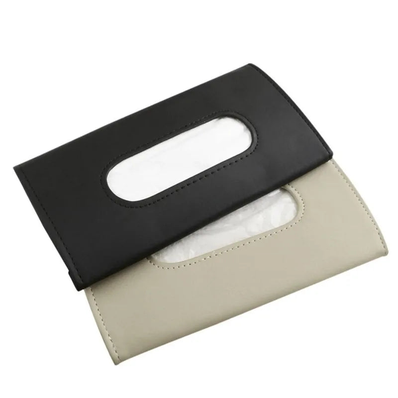 1Pc Car Tissue Box Towel Sets Car Sun Visor Tissue Box Holder Auto Interior Storage Decoration For BMW Car Decor Accessories