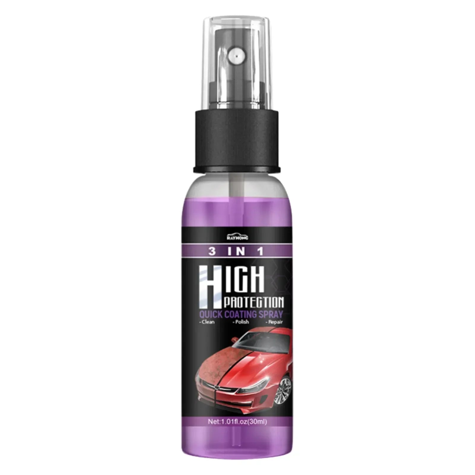 Multi-Functional Coating Renewal Agent,3 in 1 Ceramic Car Coating Spray, Plastic Parts Refurbish Agent,Fast-Acting Coating Spray