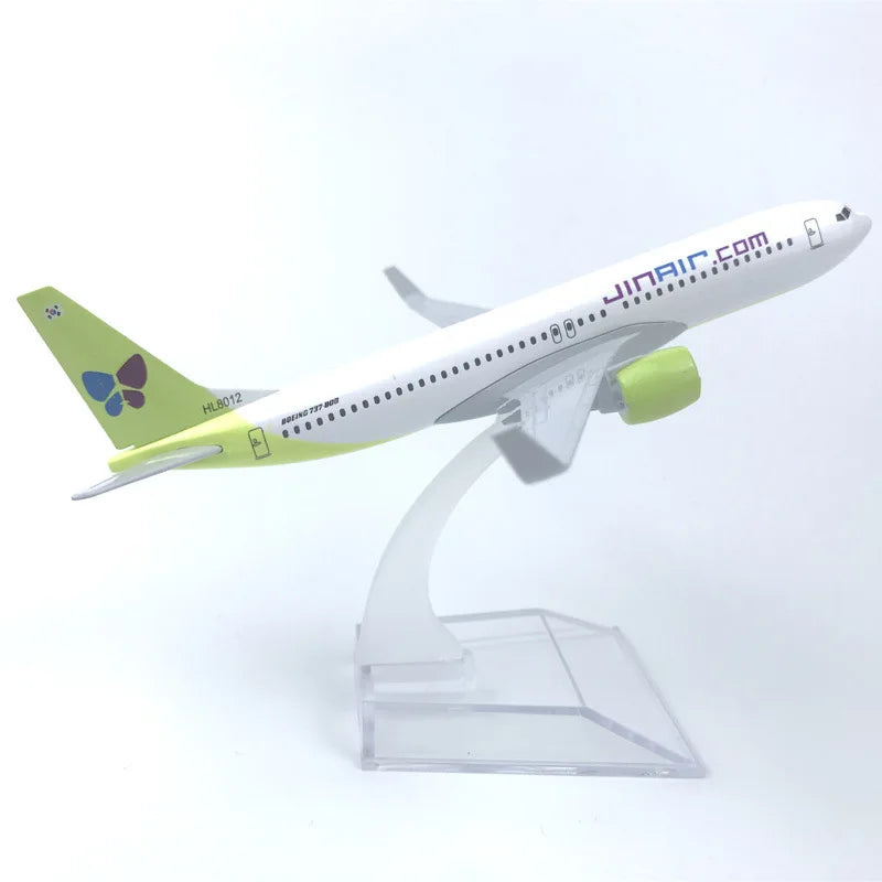 1/400 Scale Aircraft Model Korean Air b747 Diecast airplane Replica Alloy Material a380/a320 series Collectible Gift
