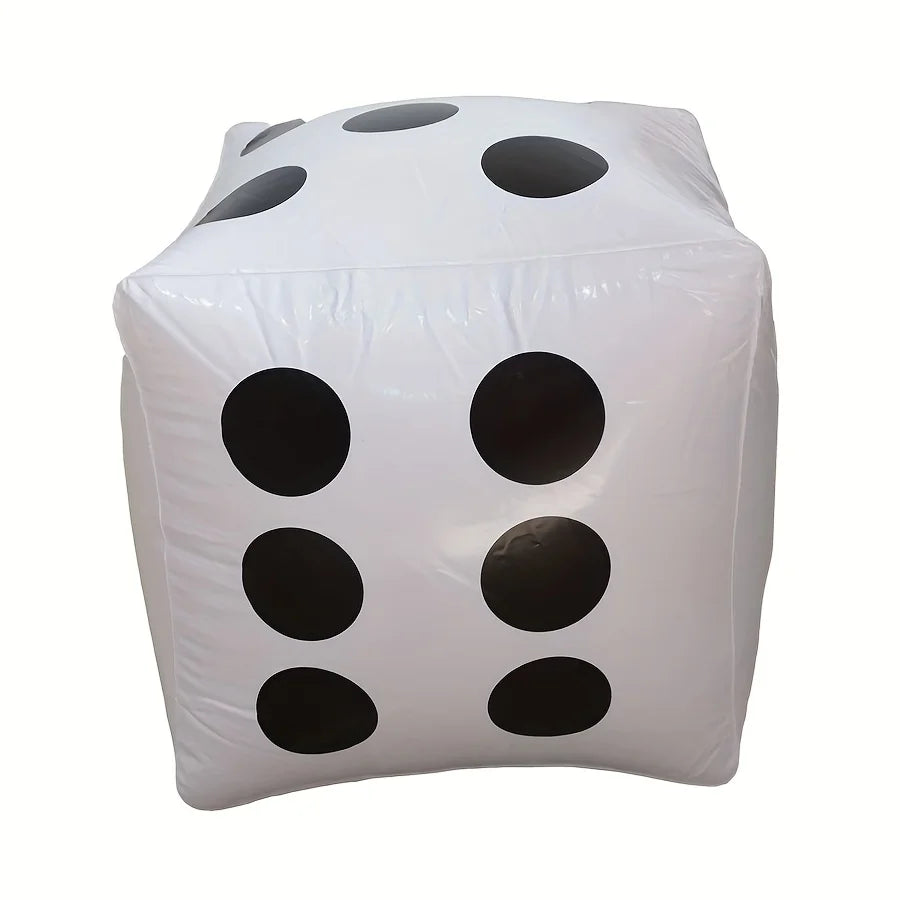 30cm Giant Inflatable Dice Lightweight Pool Party Games Outdoor Activities Fun Summer Beach Water Play Durable Cube JXB