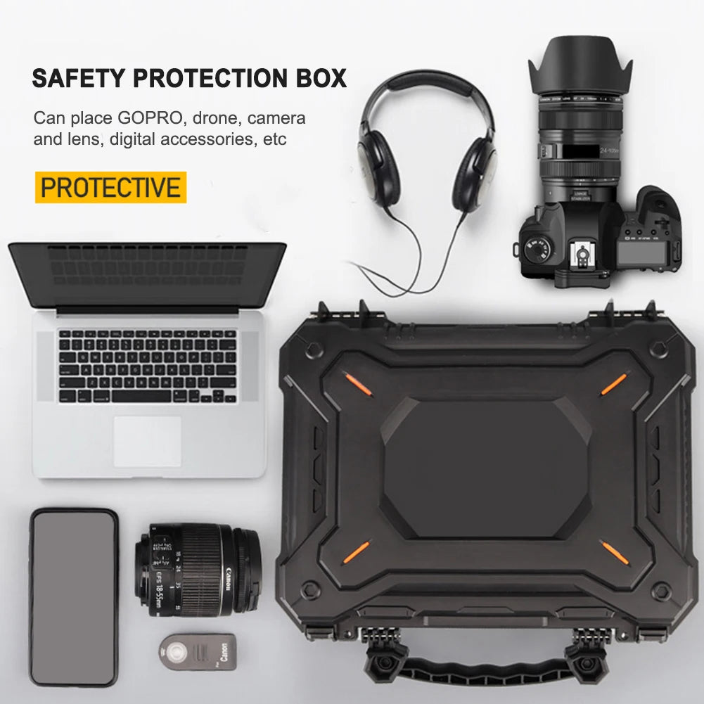 Tool Box Hard Carry Case Waterproof Tactical Gun Pistol Camera Protective Case Safety Tool Suitcase Hunting Accessories