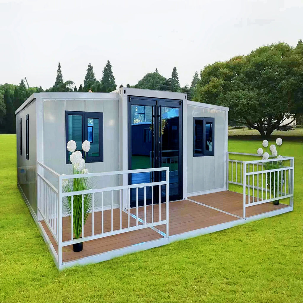 3 Bedrooms Expandable Container House 2 Story Fold Up Portable Office Prefab Modular Waterproof Eco-Friendly Modern Design
