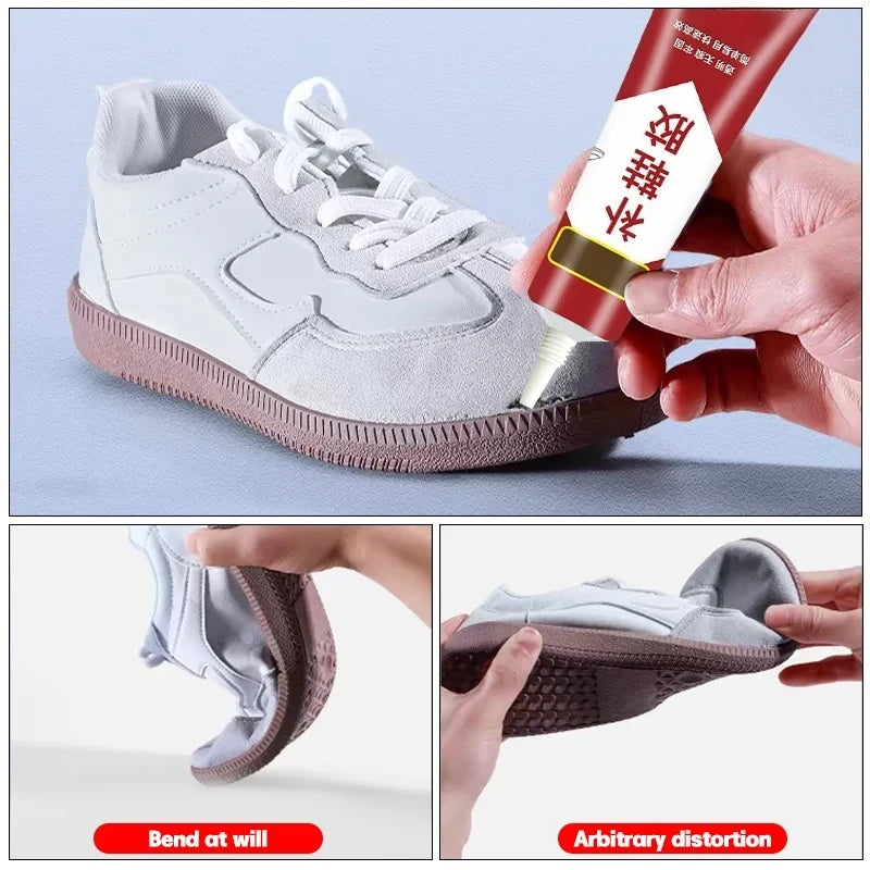 3pcs Shoe Repair Glue Professional Strong Adhesive Soft Resin Waterproof Glue for Fixing Shoe Soles and Sneakers