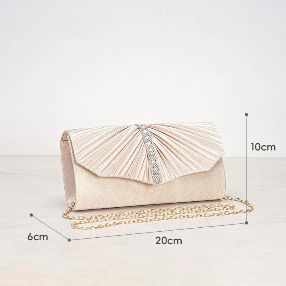 Ladies Shiny Clutch Fashionable Fashion Elegant Purse Evening Clutch Bag Glossy Gold Envelope Bag For Red Carpet Events Weddings