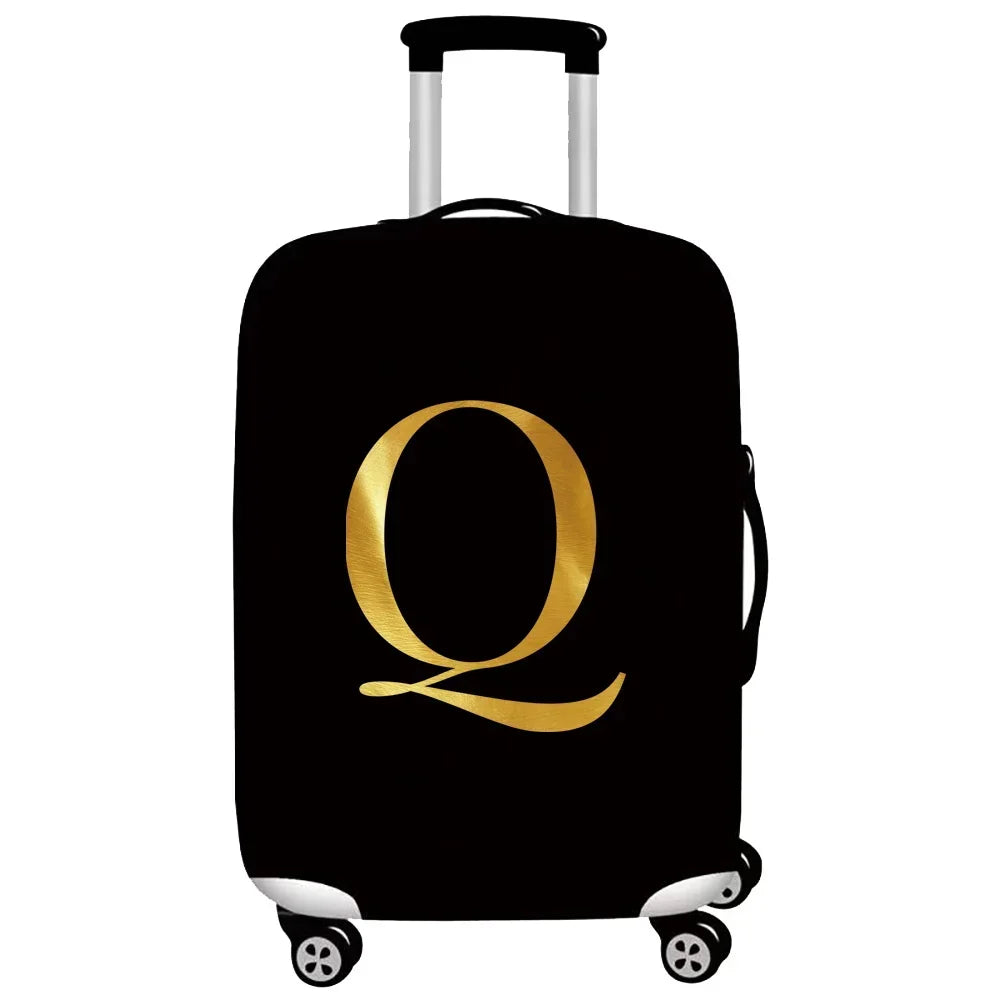 Luggage Protective Cover Thick Elastic Luggage Protective Covers Dust Cover Anti-Scratch Protective Suitcase Cover Letter Series