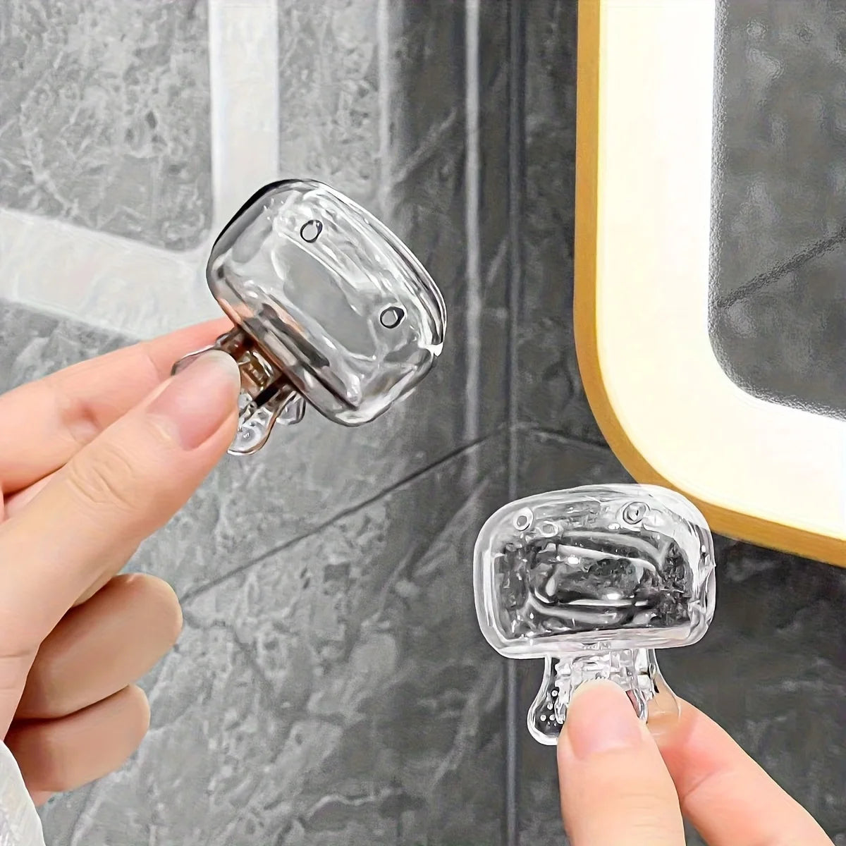 6pc Portable Toothbrush Head Cover Clear Plastic Dustproof Cap Case Breathable Toothbrush Protectors for Travel Home Office Use