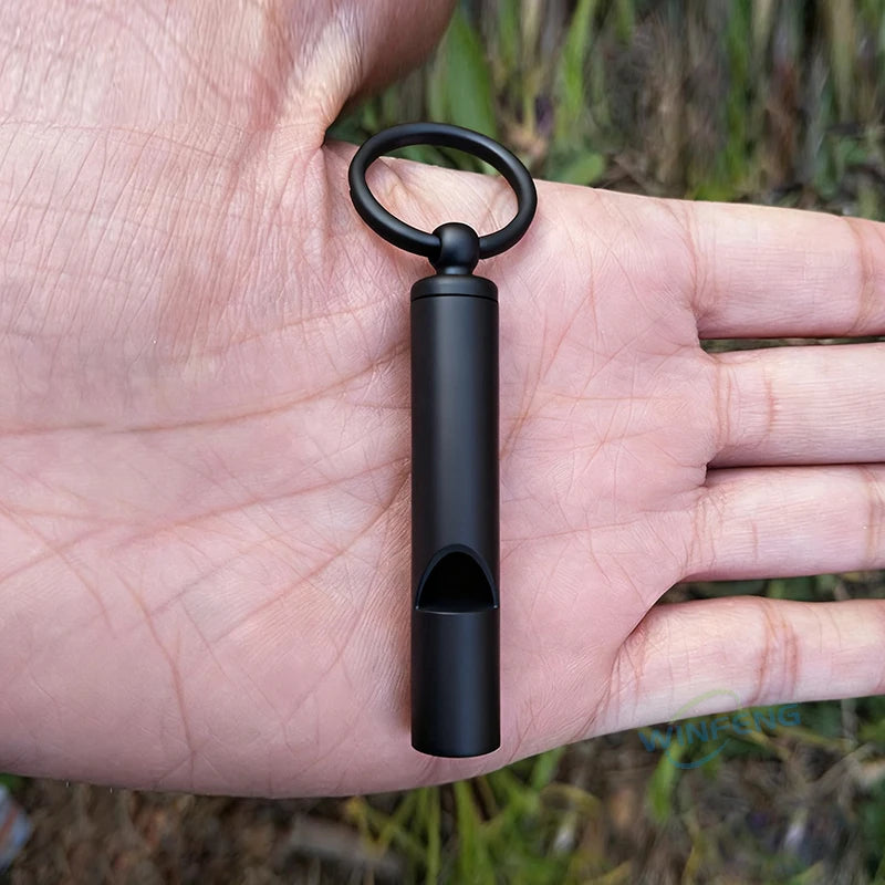 High Quality Stainless Steel Emergency Whistle Ultralight Safety Whistle Keychain Outdoor Hiking Camping Survival Supplies