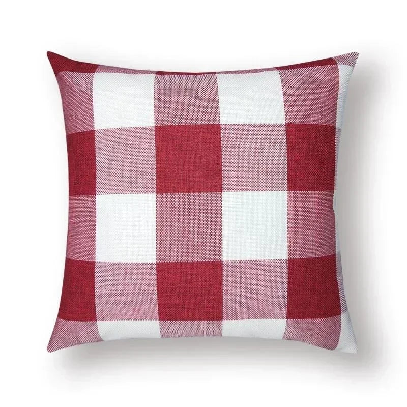 6 Colors Comfortable Sofa Cushion Cover Plaid Pattern Pillow Case Cover European Modern Pillow Cushion Cases  for Home Bed,Sofa
