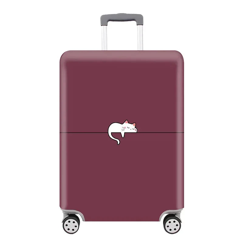Thick Elastic Cartoon Luggage Protective Cover Zipper Suit For 18-32 inch Bag Suitcase Covers Trolley Cover Travel Accessories