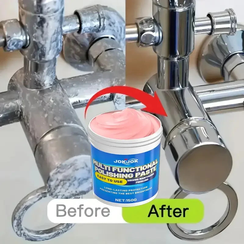 Multi Functional Metal Cleaning Paste, Stainless Steel Surface Restoration Gloss Polishing Paste, Metal Surface Restoration as B