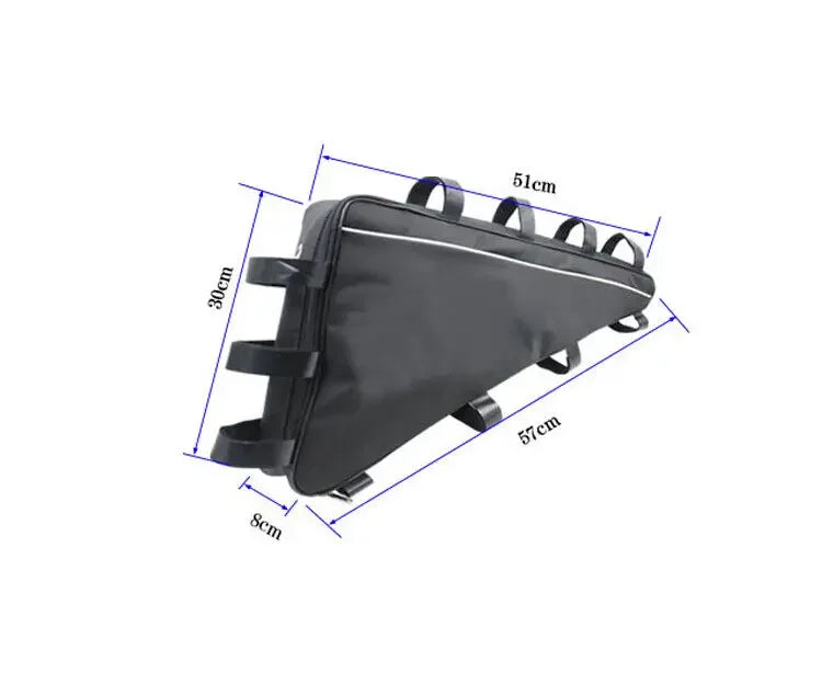 39cm 49cm 56cm 57cm Mountain Bike Triangle Tube Frame Bag Hang Battery Storage