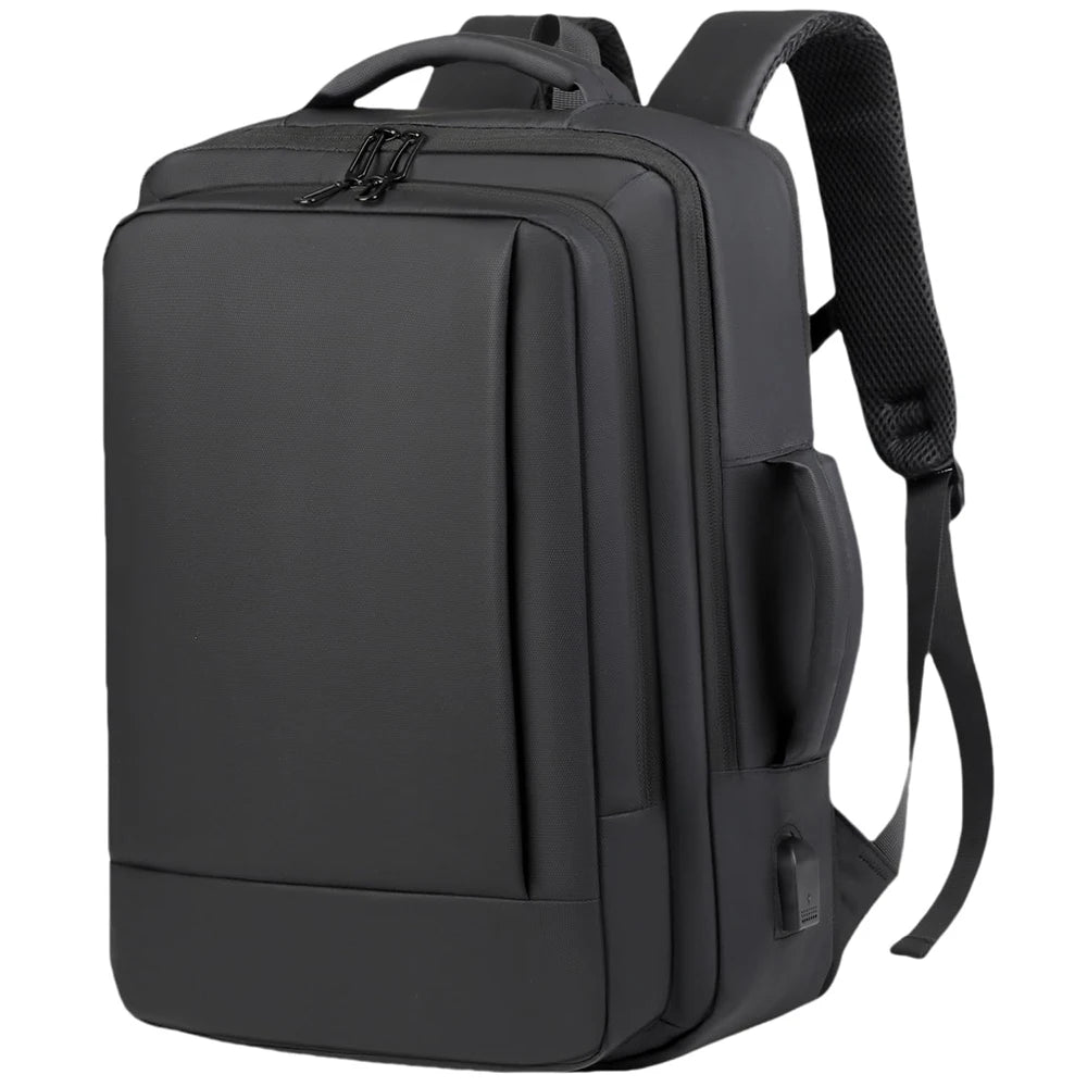 Expandable Business Travel Laptop Backpack USB Charging Port Water Resistant Large Capacity Carry On Computer Bag for Men Women