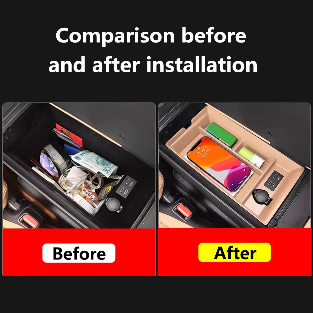 Car Central Control Armrest Box Center Console Storage Box Fit for Lexus ES 2021-2025 ES250 ES300h ES350 Automotive Accessories