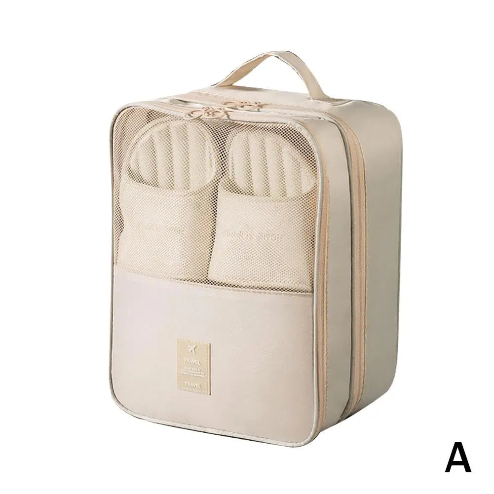 Multifunction 3 Layers Shoes Storage Bag New Portable Travel Shoes Organizer Box Zipper Shoe Sorting Pouch Travel Accessories
