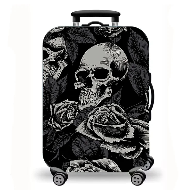 Luggage Cover, Cute Cartoon Cat Kitten Paw Print Stretch Suitcase Protector, Washable Anti-Scratch Travel Baggage Cover
