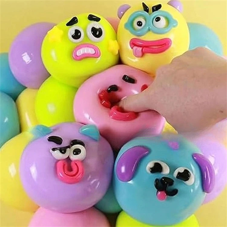 Curiosities NEW Smushers Squishy Dog Face Swap Toy Soft Moldable Cute Slow Rise Squeeze Relaxing Sensory Play for Kids
