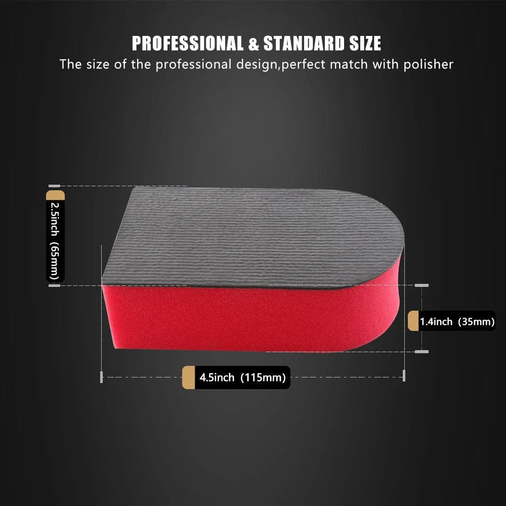 SPTA 1PC Red Car Magic Clay Bar Pad Decontamination Sponge Block Cleaning Eraser Wax Polish Auto Washing Tool Accessories