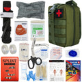 First Aid Survival Kit Tactical IFAK Pouch Supplied full set Molle Camping Kit with 18 EMT Tourniquet Items Emergency Outdoors