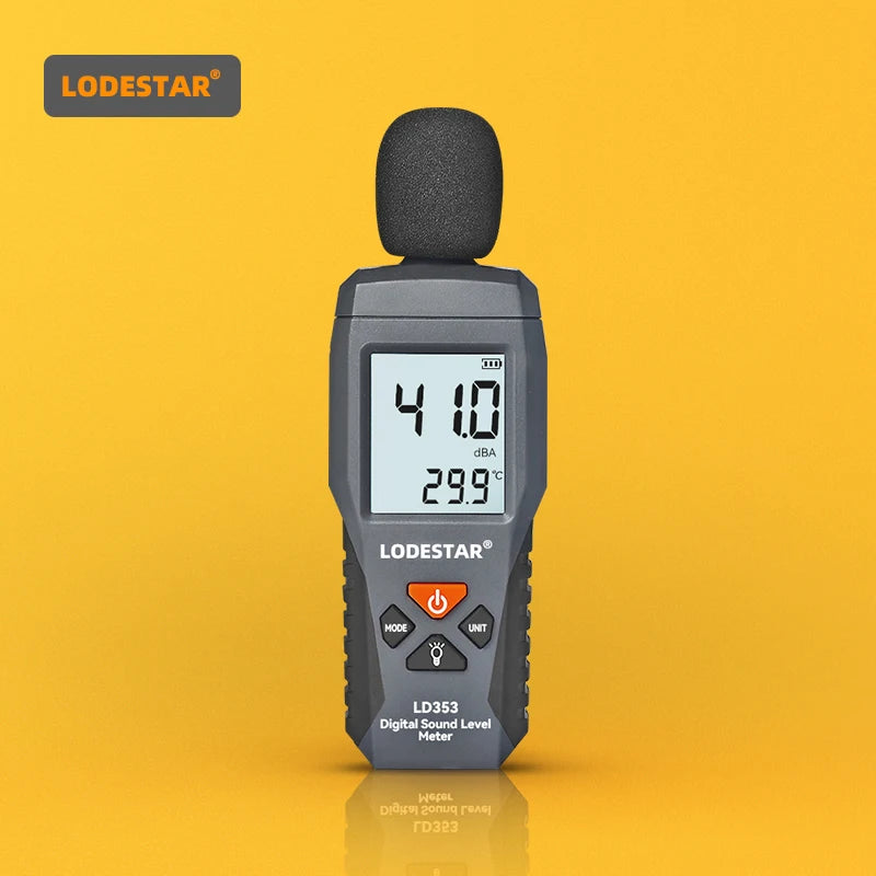 LODESTAR LD353 Mini Audio Digital Sound Level Meter Noise Measurement Instrument DB Meter 30~130dB Decibel Monitor