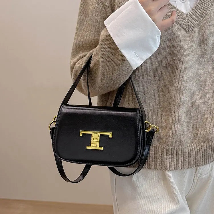 Elegant Leather Classic Designer Paris Diaper Bags Women'S Stylish Casual Shoulder Bag Large Capacity Trendy