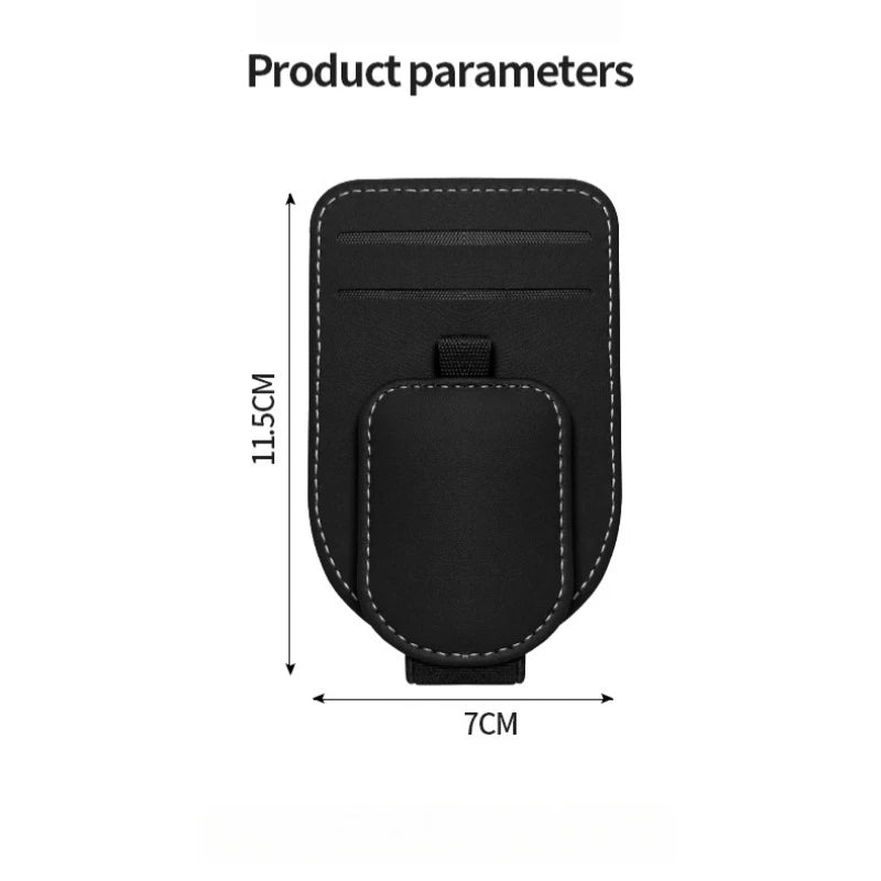 High-Quality Car Eyeglass Clip, Multi-Functional Car Sun Visor Card Holder, In-Car Eyewear Storage Rack, Fashion Glasses Clip