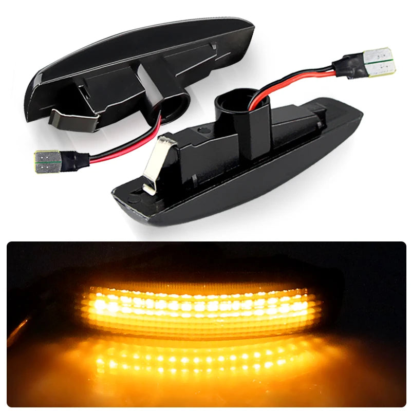 2PCS Canbus For Land Rover Discovery 4 2010-2015 Freelander 08-09 Range Rover Sport 2006-2013 LED Side Marker Turn Signal Lights
