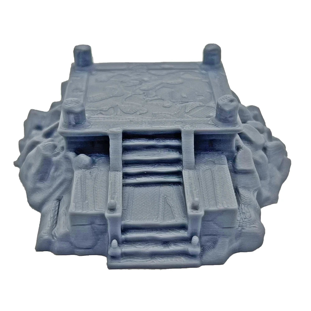 3D Printed Terrain Battlefield Platform With Stairs for Dnd/RPG Tabletop Wargaming Terrain Scenery