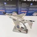 1/144 Scale US F-4 Phantom II Carrier-Based Fighter Jet F4 Silver Diecast Finished Military Plane Model Collection Ornament Gift