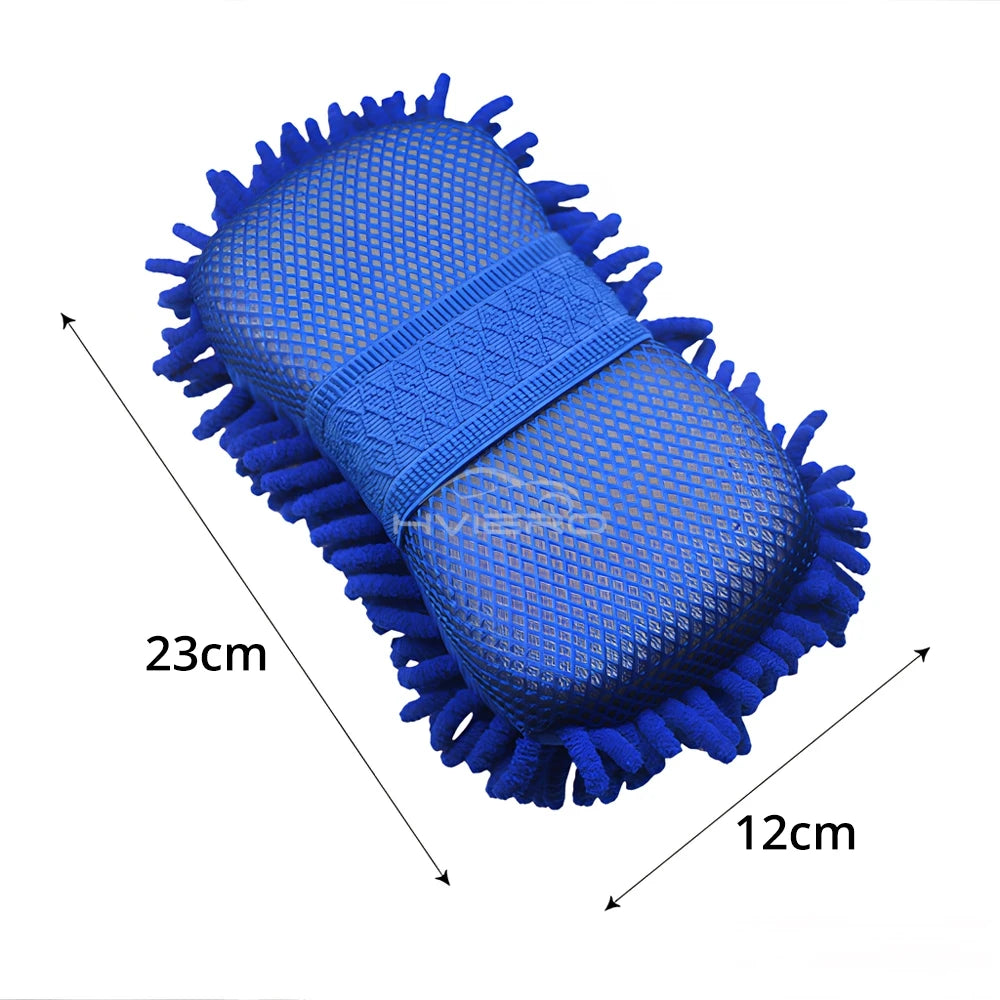 Blue Gloves Paint Cleaner Rust Tar Spot Remover Microfiber Car Moto Washer Cleaning Care Detailing Brushes Washing Towel Tools